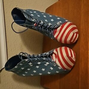 CITY Snappers Patriotic Stars & Bars Platform Booties 👢